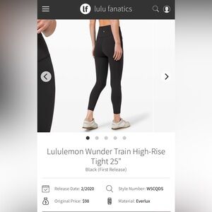 Lululemon wunder train